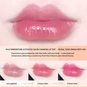 BestLand Jelly Lipstick peach shade applied on lips