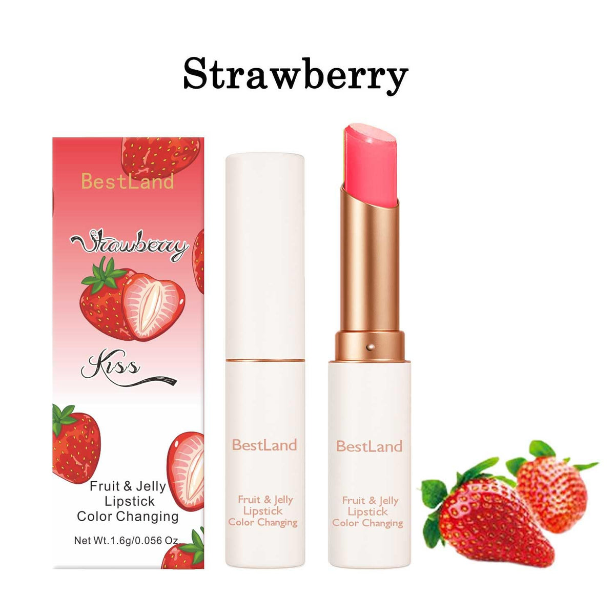 BestLand Jelly Lipstick Set displayed on a vanity