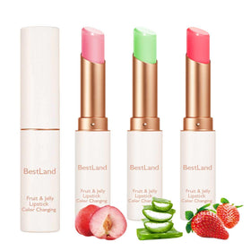 BestLand Jelly Lipstick Set in packaging with three colours