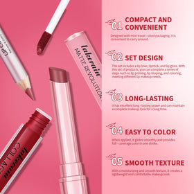 BestLand Lip Liner and Lipstick Combo Set displayed on a vanity