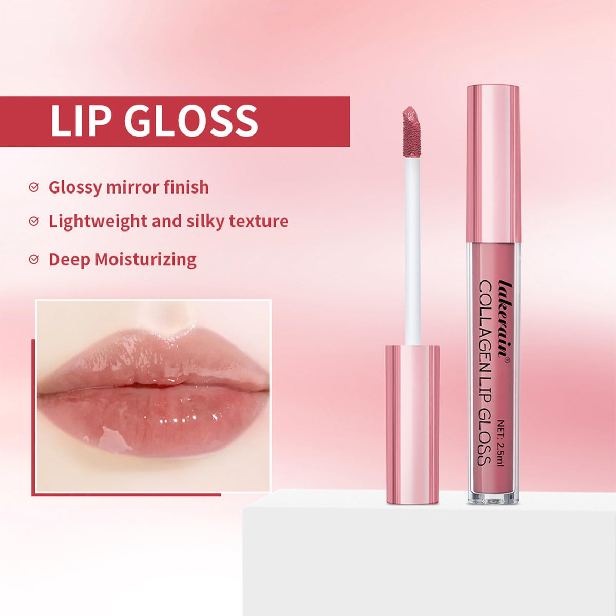 BestLand Lip Liner and Lipstick Combo Set in use on model