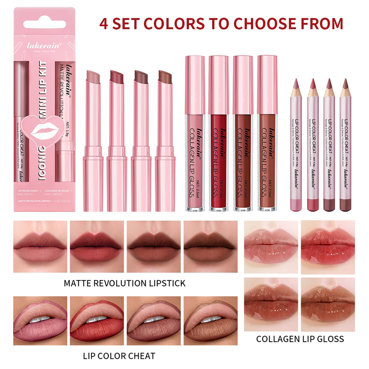 BestLand Lip Liner and Lipstick Combo Set in use outdoors