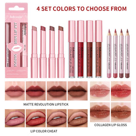 BestLand Lip Liner and Lipstick Combo Set in use outdoors