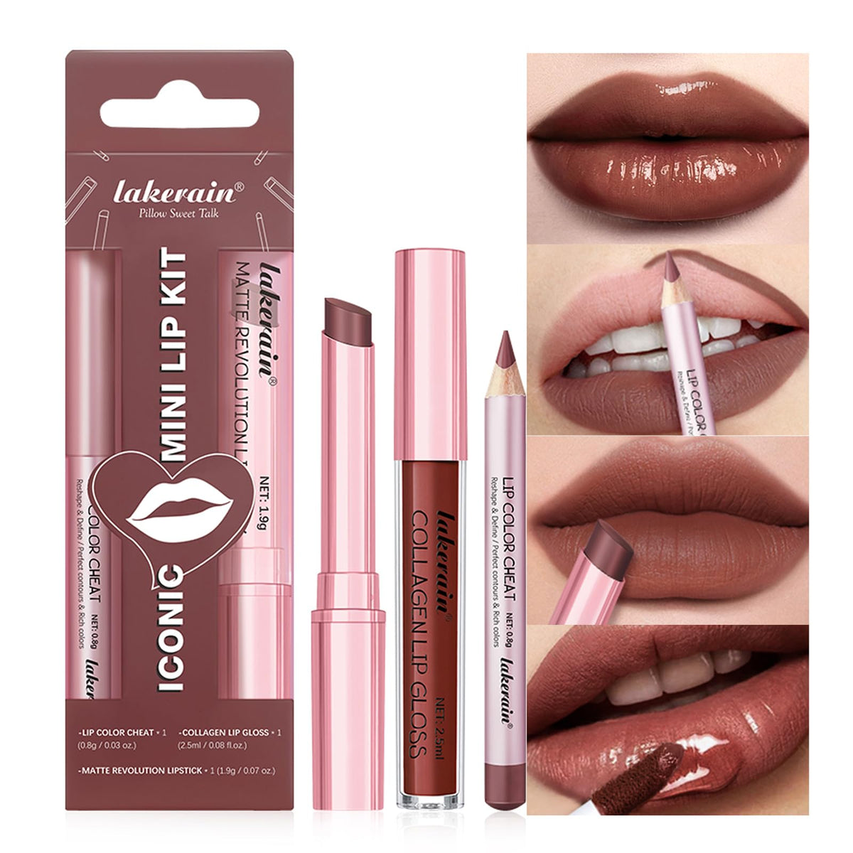 BestLand Lip Liner and Lipstick Combo Set packaging front view