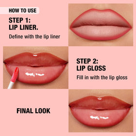 BestLand lip oils and liners arranged on a makeup table