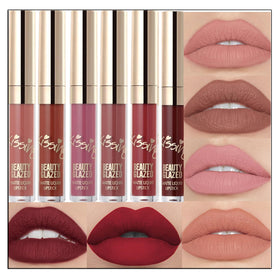 BestLand Matte Liquid Lipstick in soft neutral shade close-up