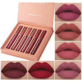 BestLand Matte Liquid Lipstick Set 6Pcs in elegant packaging