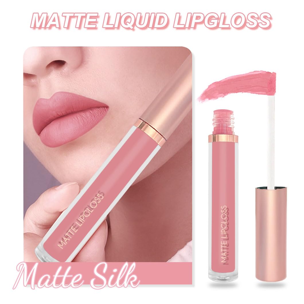 BestLand Soft Romantic Nude Lipstick applied on lips