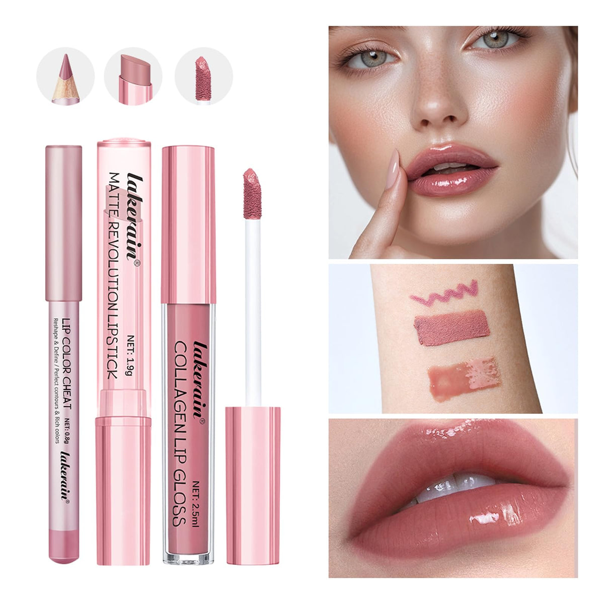 BestLand velvet matte lipstick in nude pink