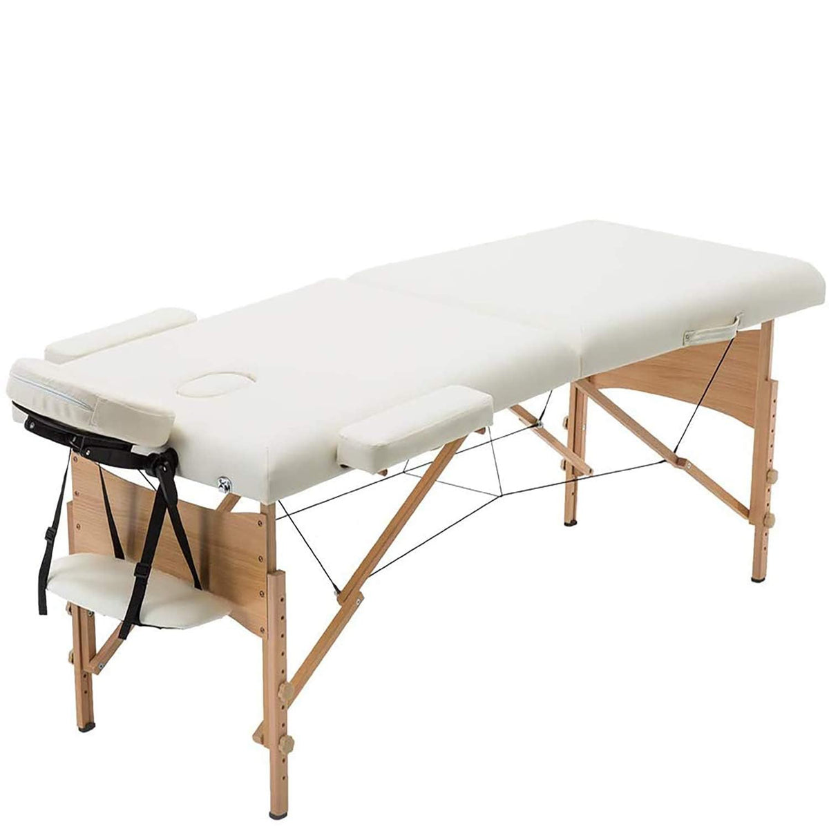 BestMassage Portable Massage Bed front view with adjustable height