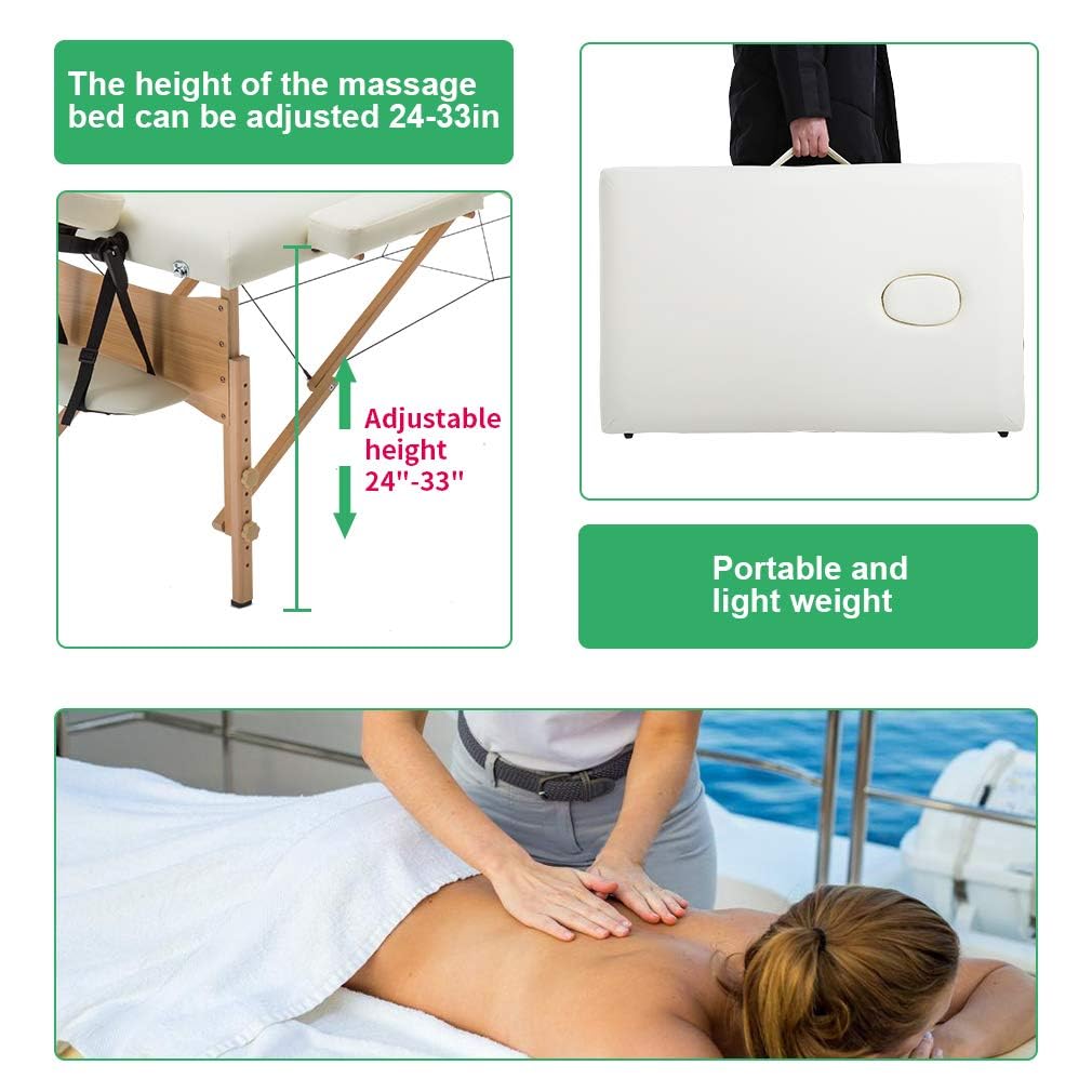 BestMassage Portable Massage Bed height adjustment knob