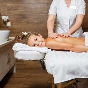 BestMassage Portable Massage Bed unfolded with legs in place
