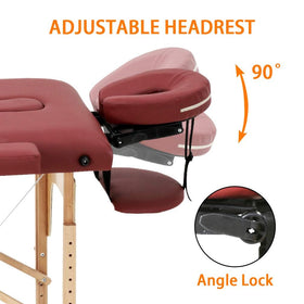 BestMassage Portable Massage Table close-up of PVC leather cover