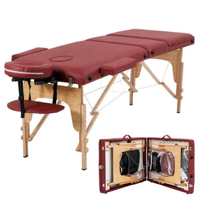 BestMassage Portable Massage Table front view with adjustable height feature