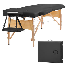 BestMassage Portable Massage Table front view with padded surface