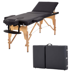 BestMassage Portable Massage Table front view with PVC leather cover