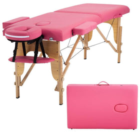 BestMassage Portable Massage Table front view with PVC leather cover