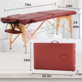 BestMassage Portable Massage Table set up for a spa