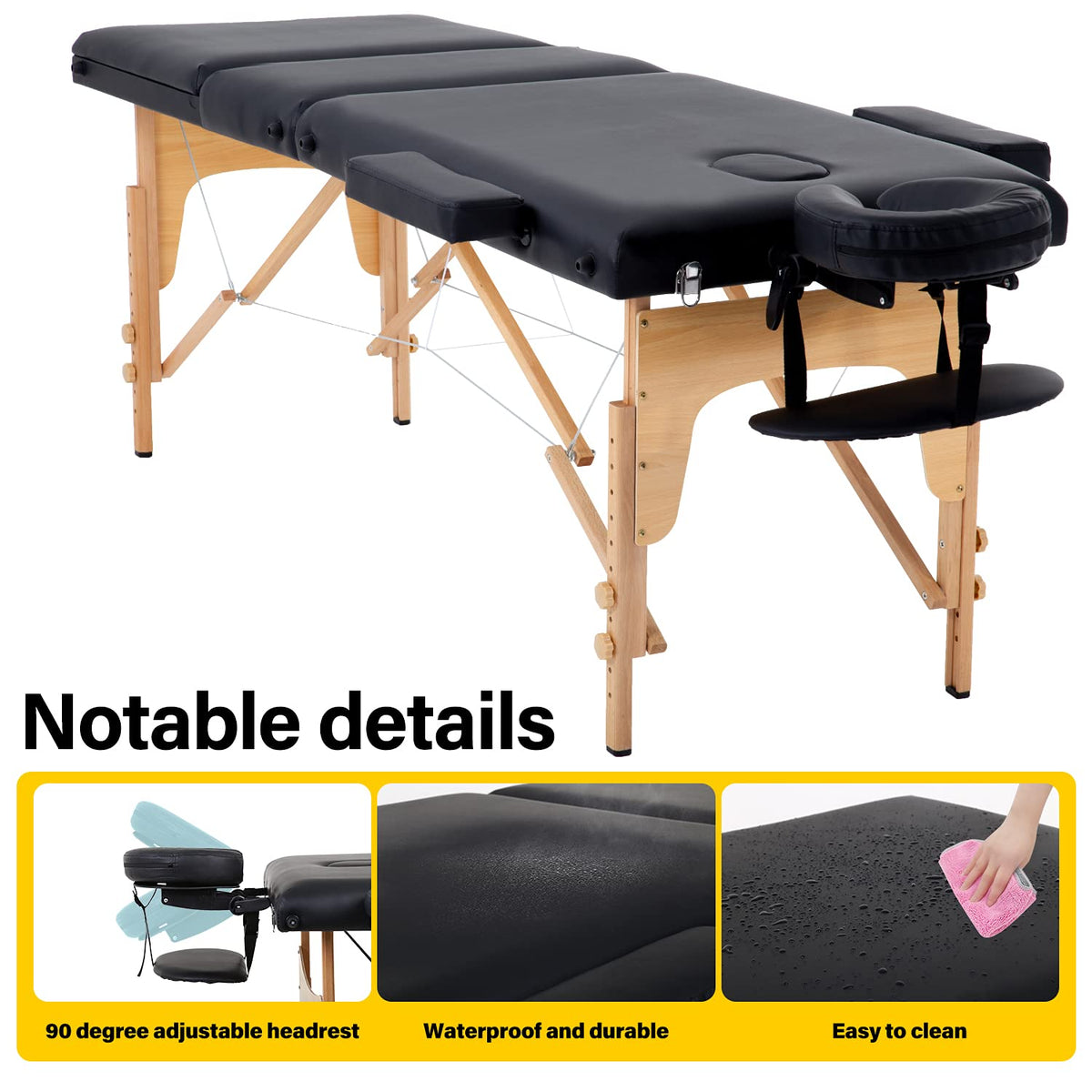 BestMassage Portable Massage Table set up in a spa environment