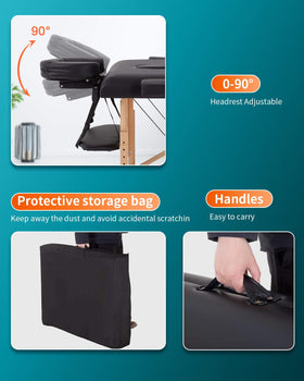 BestMassage Portable Massage Table setup in a spa environment
