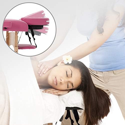 BestMassage Portable Massage Table side view showing height adjustment knobs