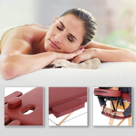 BestMassage Portable Massage Table unfolded with legs in place