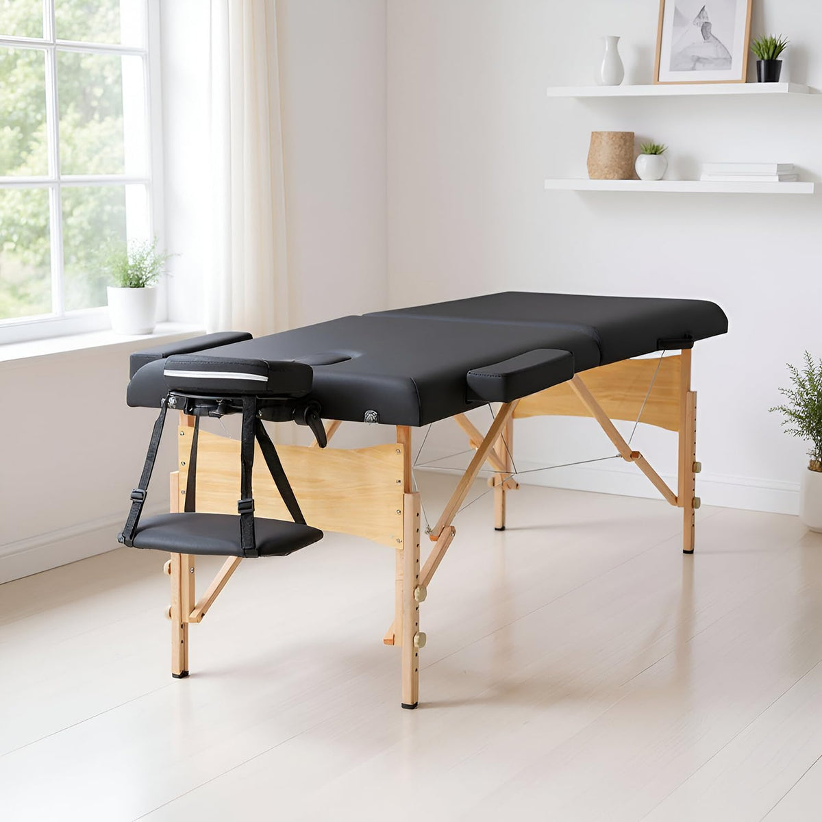 BestMassage Portable Massage Table with adjustable height feature