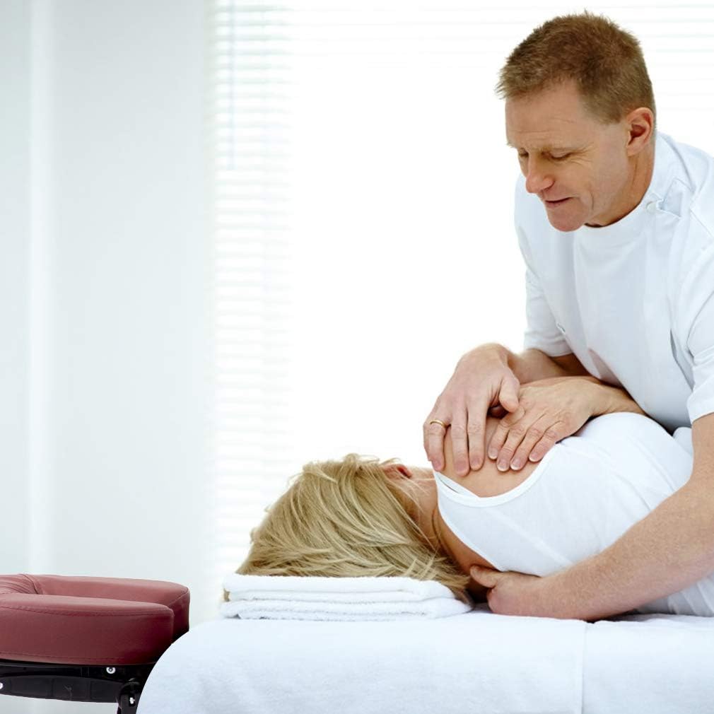 BestMassage Portable Massage Table with PVC leather cover close-up
