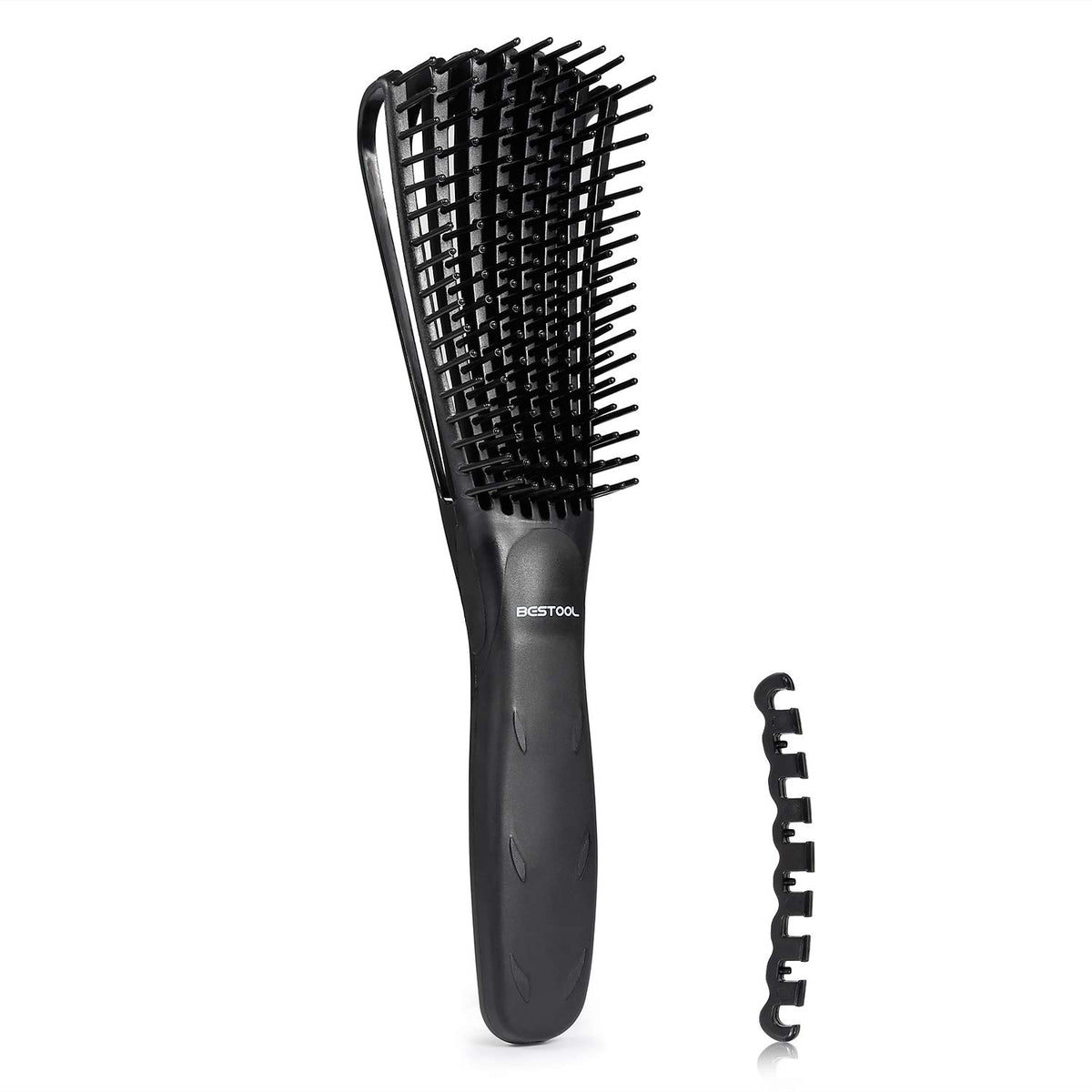 BESTOOL Detangling Brush close-up of comb arms