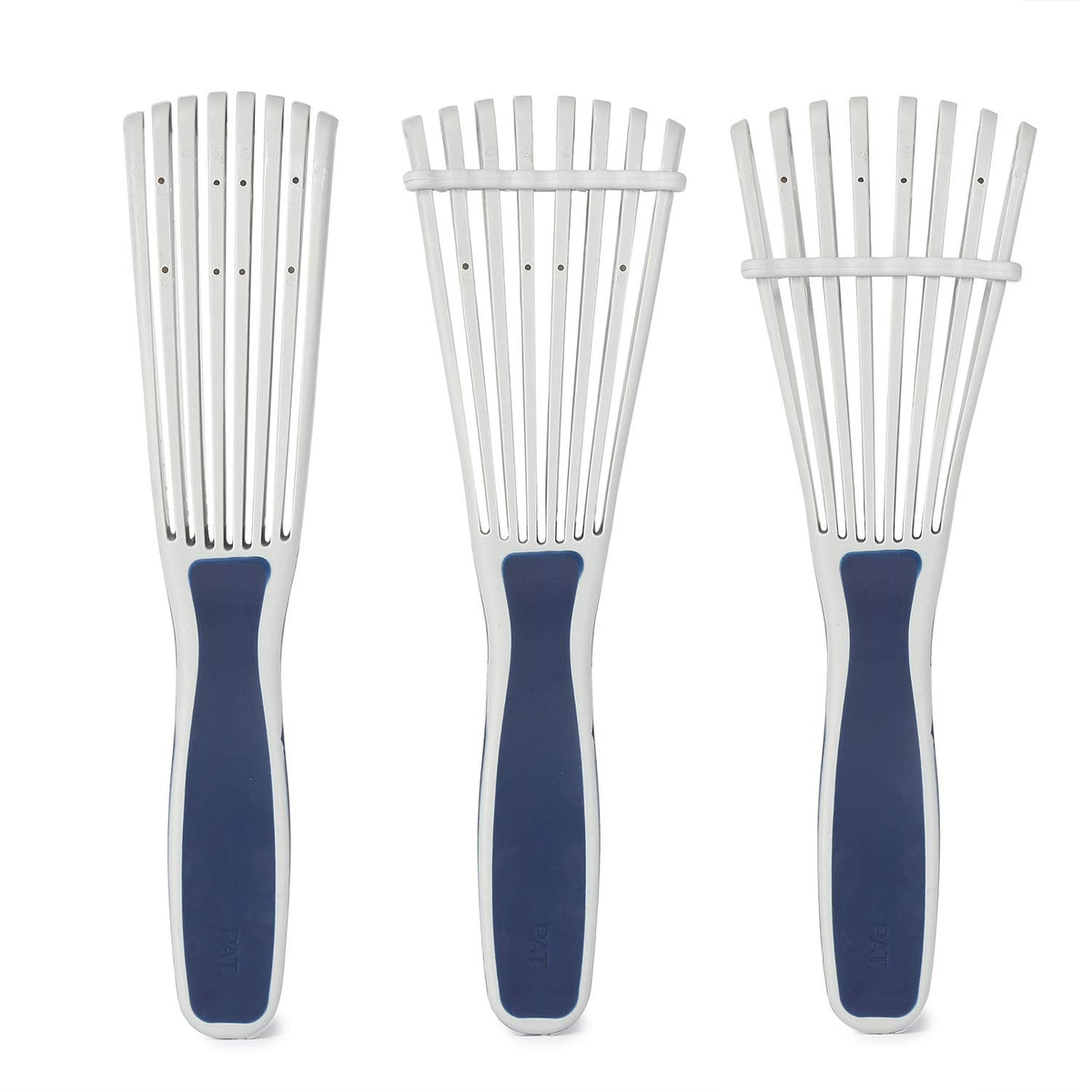 BESTOOL Detangling Brush in use on curly hair