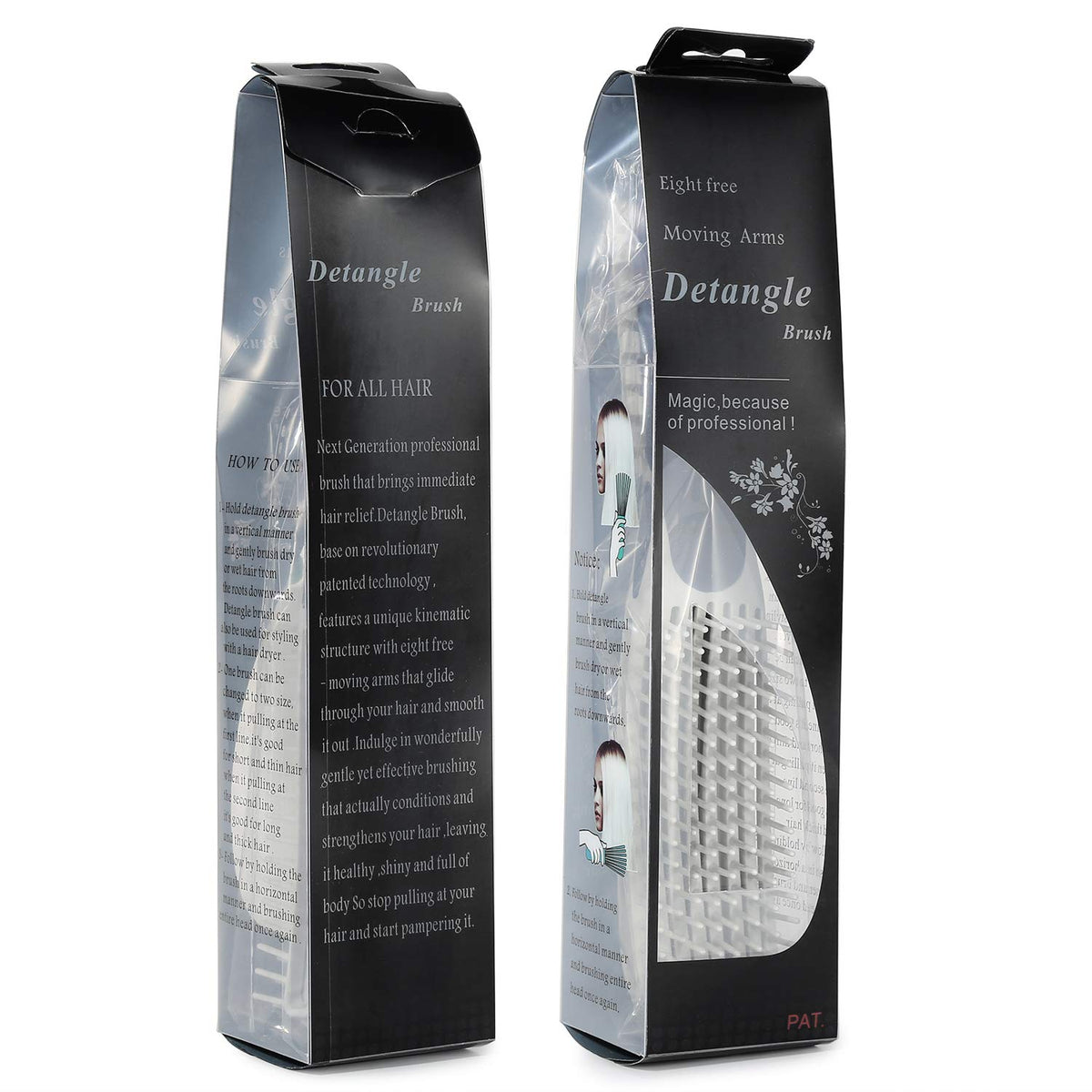 BESTOOL Detangling Brush on a styling table