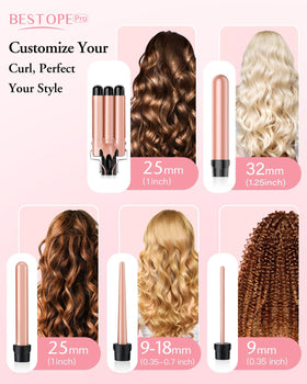 BESTOPE PRO curling wand set packaging