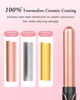 BESTOPE PRO curling wand set with adjustable heat settings