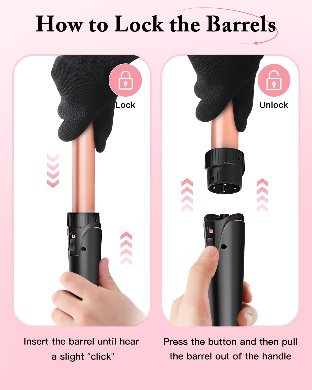 BESTOPE PRO curling wand set with all accessories
