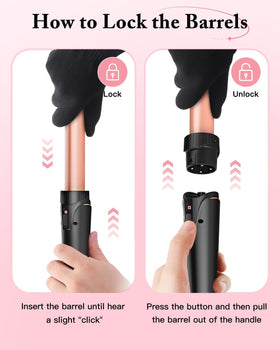 BESTOPE PRO curling wand set with all accessories