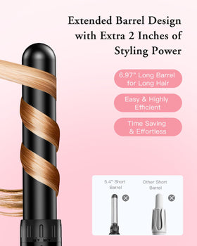 BESTOPE PRO curling wand set with heat-resistant glove and clips