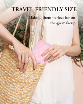 BESTOPE PRO Makeup Brush Set with case and mini makeup puffs