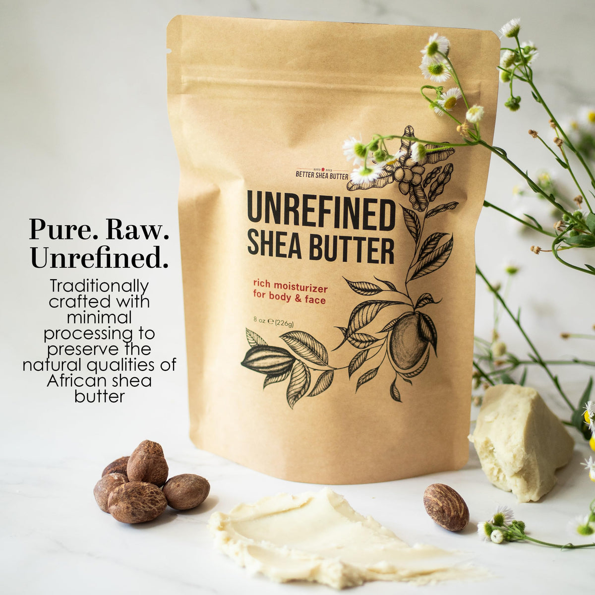 Better Shea Butter Raw Shea Butter in a DIY skincare setup