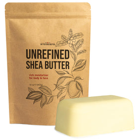 Better Shea Butter Raw Unrefined Shea Butter 1 lb Block front view