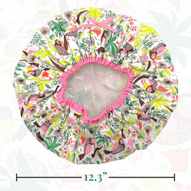 Betty Dain Fashionista Shower Cap with stylish rouching detail