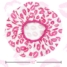 Betty Dain shower cap in use during a relaxing shower