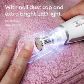 Beurer MP62 Electric Nail Drill with LED light on