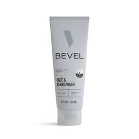 Bevel Face & Beard Wash 4 FL Oz front view with packaging