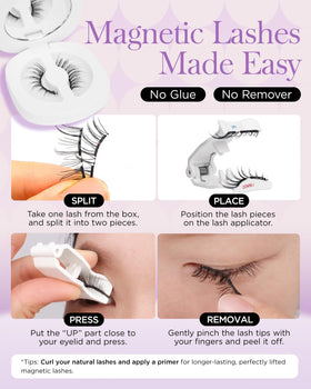 BEYELIAN Soft Magnetic Eyelashes compact size for travel