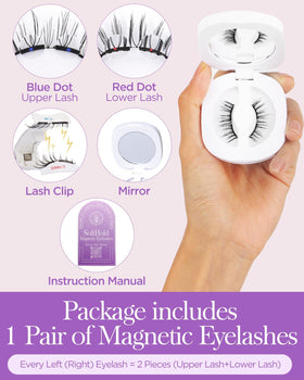 BEYELIAN Soft Magnetic Eyelashes side view showing flexibility