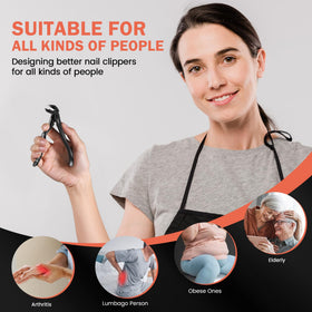 BEZOX Toenail Clippers black model packaging