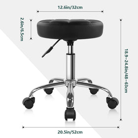 BFTOU Black Classic Swivel Stool height adjustment mechanism