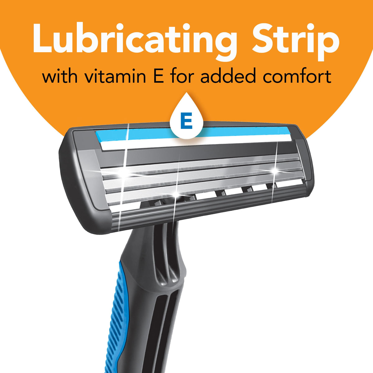 BIC Comfort 3 Disposable Razors showing three blades