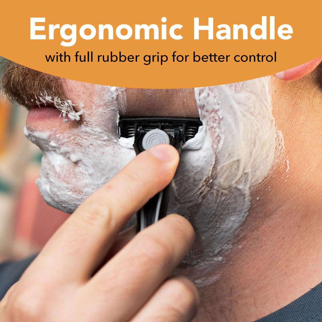 BIC Flex 4 razor with ergonomic handle in hand