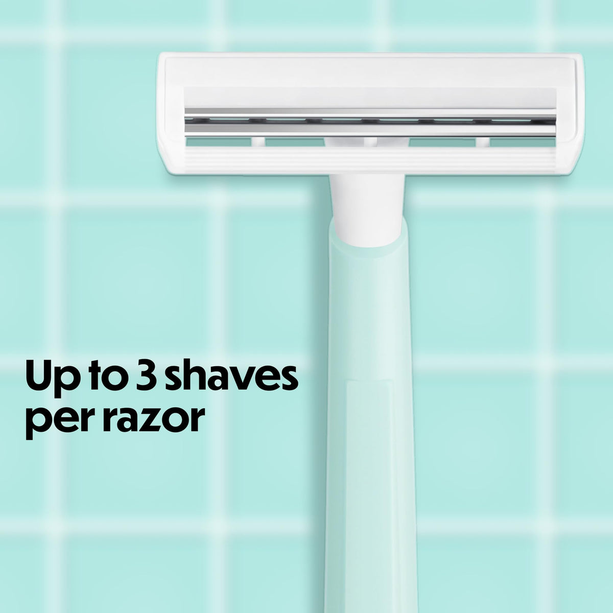 BIC Silky Touch Disposable Razor in orange showing handle design